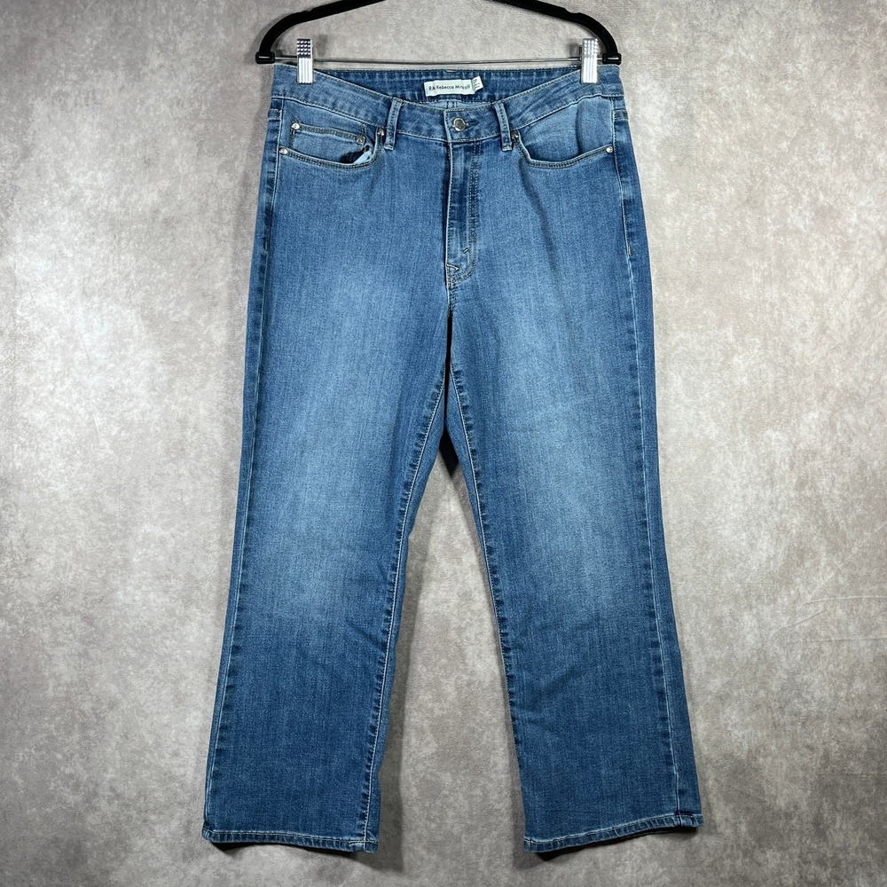 RM Rebecca Minkoff Jeans Womens Size 10P Blue Medium Wash Denim Straight Pockets